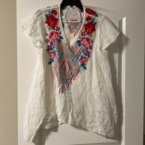 Johnny Was Embroidered Top
